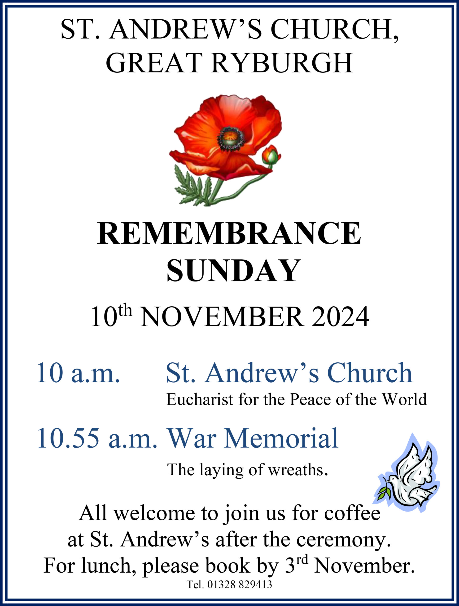 Ryburgh Remembrance Sunday 2024